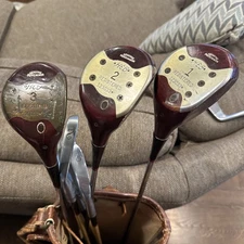 H & B Louisville Grand Slam Persimmon 1 2 3 Wood & Mint 2 5 7 9 Iron Set Putter