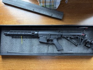 Airsoft Kit w/ Rifles, Pistol, Accessories, Magazines, Scope