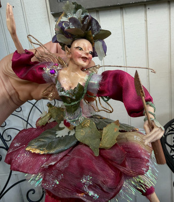 Vintage Mark Roberts Fairy Wayne Kleski Autumn Fairy Tree Ornament Rare!