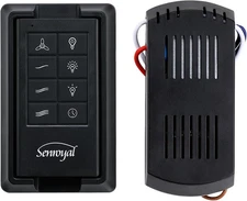 Ceiling Fan Remote Replacement, 3 Speed Universal black 