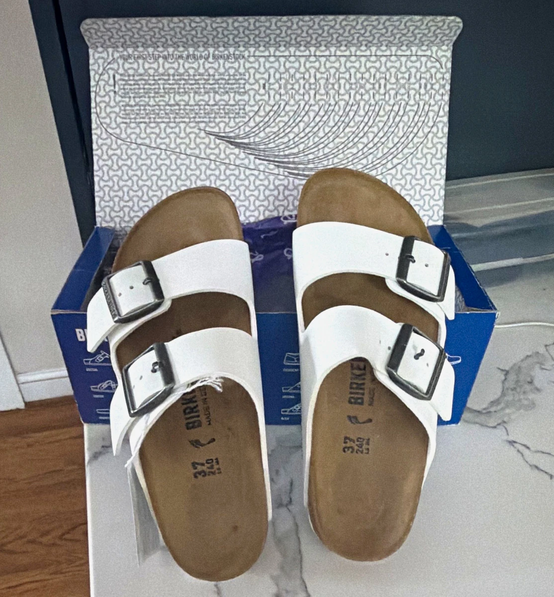 25+ Birkenstock Arizona White Sandals for Women for sale | Updated