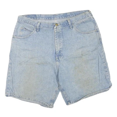 Shorts Casual En Jean Bleu Clair Pour Femmes WRANGLER XL W38 Mélange De Coton - Photo 1/4