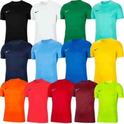 Nike Herren Dri-Fit Crew Sport Park Gym Kurzarm T-Shirt Oberteil Tee S-XXL