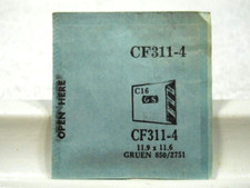 GS CF311-4 Watch Crystal Fit Gruen 850/2751 - 11.9 x 11.6 mm Replacement Repair