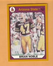 Tarjeta Brian Noble Arizona State Sun Devils 1990 #55 Green Bay Packers 3V