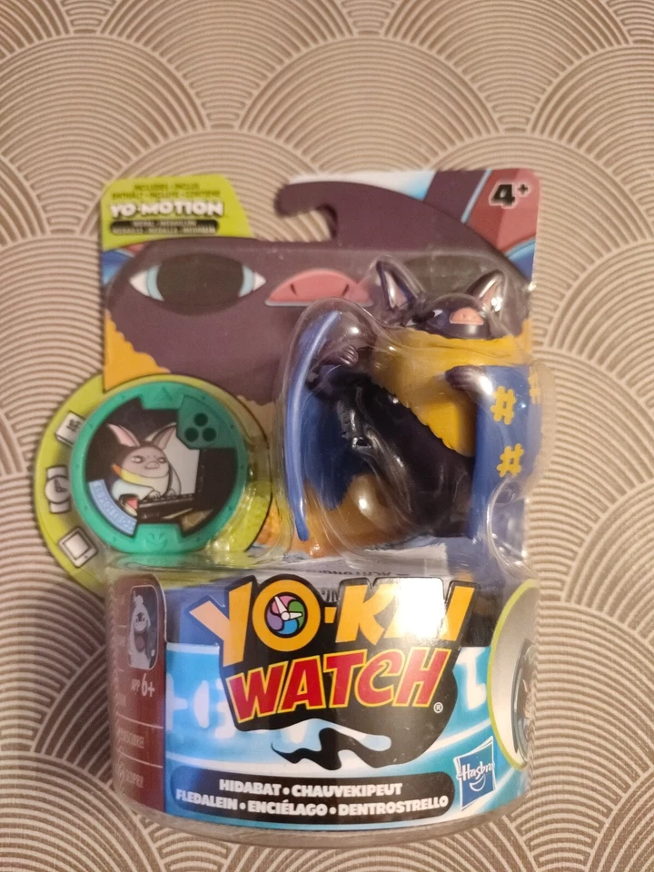 Yo-Kai Watch figurine + médaillon Hidabat Chauvekipeut chauve souris figure NEUF - Photo 2/3