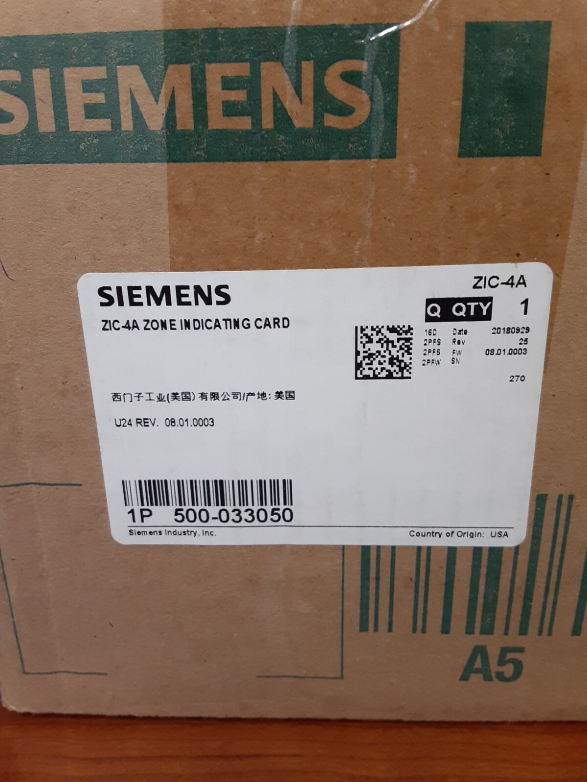 Siemens ZIC4A Industrial Control System for sale online eBay
