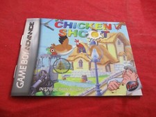 Chicken Shoot Nintendo Game Boy Advance Instruction Manual Booklet ONLY