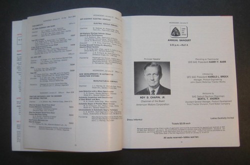 1971 Reunión Anual de la Sociedad SAE de Ingenieros Automotrices, Inc. Programa - Imagen 4 de 8