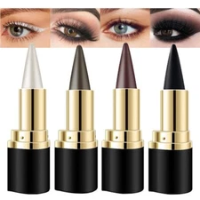 evpct 4Pcs Black Silver Grey Brown Gel Eyeliner Pencil Eye Face Paint Sticks