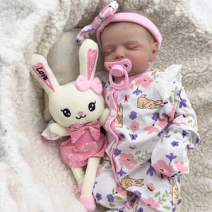 Newborn Baby Reborn Dolls Visible Veins 3D Skin Painted Hair Kids Collect Gifts