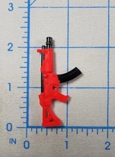 Hasbro Fortnite Submachine Gun SMG Prop Weapon Fodder 6" 1/12 Scale Lynx (Red)