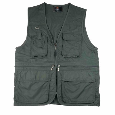 H2H Fishing Vest Size Medium Olive Green Lightweight