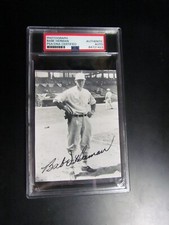 Babe Herman signed Postcard PSA Certified