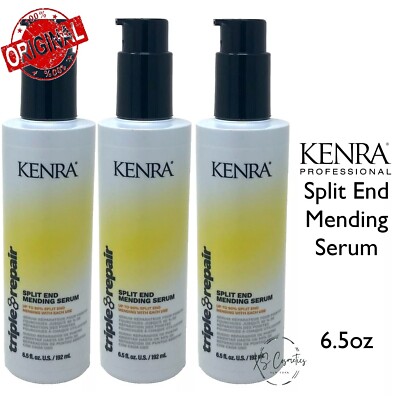 3x Kenra Triple Repair Split End Mending Serum For Hair 6.5 Oz 192mL  New
