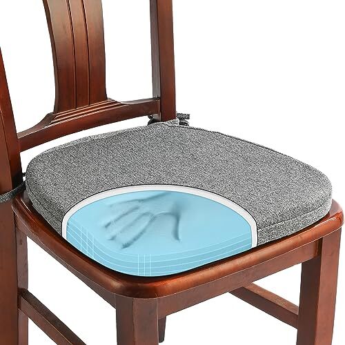 Pack Memory Foam Chair Cushions for Dining Chair, Friendly Woven