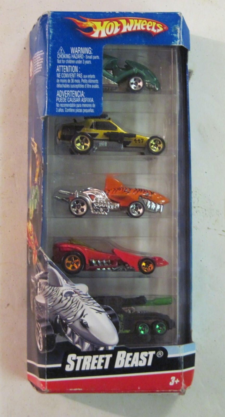 2007 Hot Wheels STREET BEAST 5-Pack Diecast Cars - UNOPENED