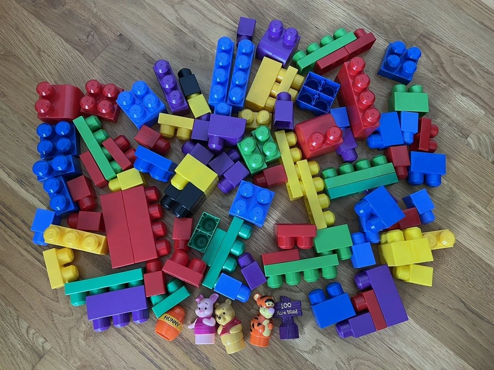 Mega Bloks, Винни-Пух, Тигр, Пятачок, Горшок для Охотников, всего 100 штук - Изображение 2 из 4