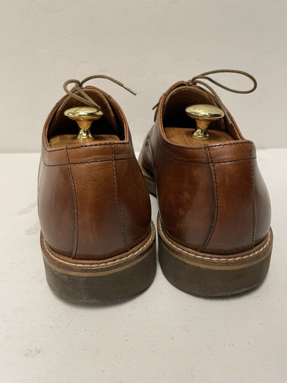 SAOLA Grembiule SAKS FIVE AVENUE Made in Italy punta Drake Derby in Cognac taglia 9 M