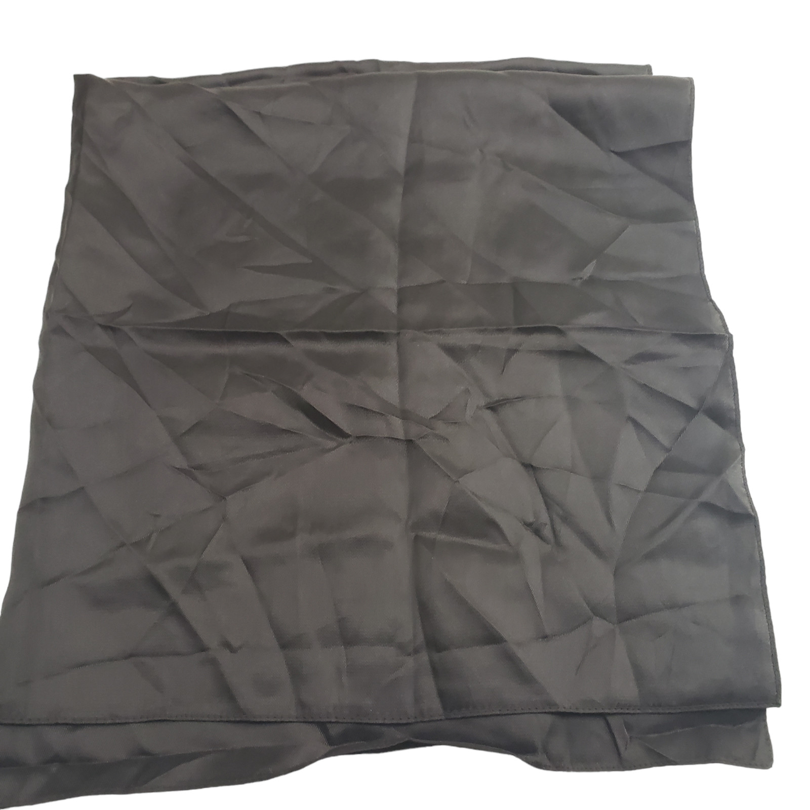 Unbranded Black Solid Scarf Rectangle Small 26/26" - image 3