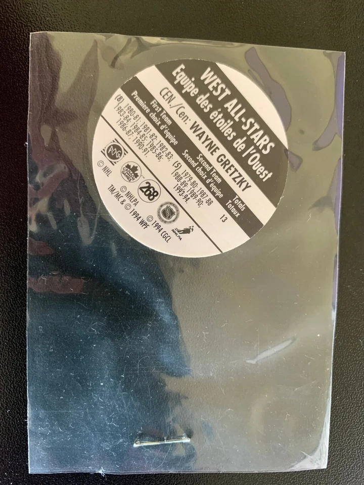 1994-95 World POG Federation Canada Games Wayne Gretzky #268 - Image 4 of 4