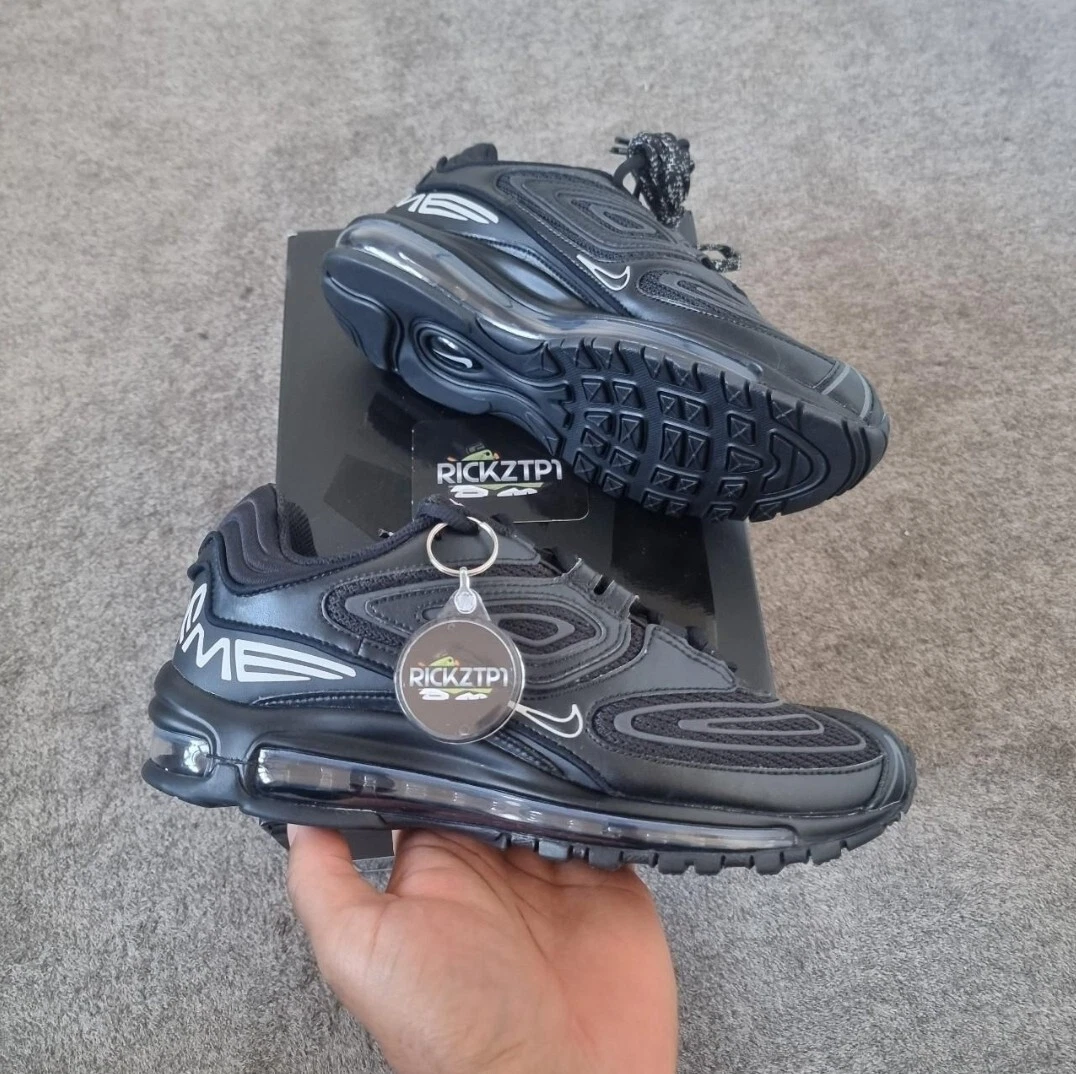 Nike X Supreme Air Max 98 TL   Supreme Noir UK. 7.5
