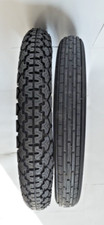 QUALITY SERVIS CLASSIC MOTORBIKE TYRES 3.25 X 19 FRONT & 3.50 X 19 REAR WW79060