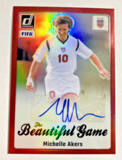 2023-24 Panini Donruss 'The Beautiful Game' MICHELLE AKERS red #BG-MA card 48/49