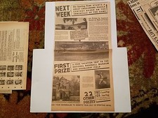 Cooperstown Baseball Hall of Fame Cy Young Abner Doubleday Field 1942 Ad RARE!
