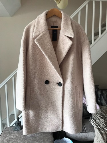 NEUTRAL TEDDY BEAR COAT SIZE 