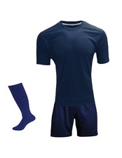 Custom Soccer Jersey Team Uniforms  Navy Blue Jersey+Shorts+Socks Men,Youth