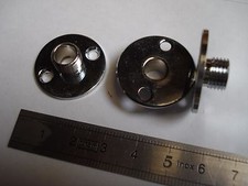 Raccord plaque en laiton chromé (1) diamètre 25 mm sortie mâle 10 mm (réf LC)