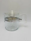 Pyrex Flameware 6 Cup Percolator Complete - #7756 - Near Mint Condition
