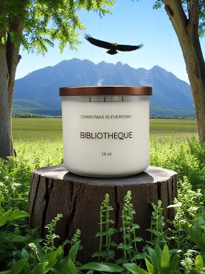 BIBLIOTHEQUE Byredo type (dupe)  By CHRISTMAS is EVERYDAY candles 16 oz