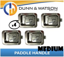 Medium Paddle Handle (Lock, Latch) x4 Camper Trailer, Caravan Toolbox, Motorhome