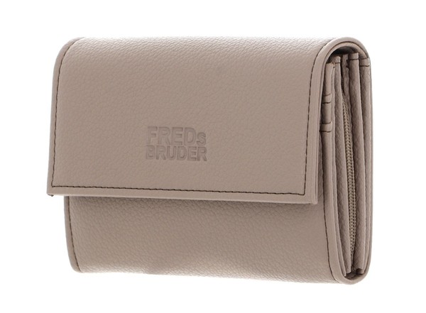 Fredsbruder Bestie Wallet With Lock GeldböRse Powder Taupe Taupe Neu-image