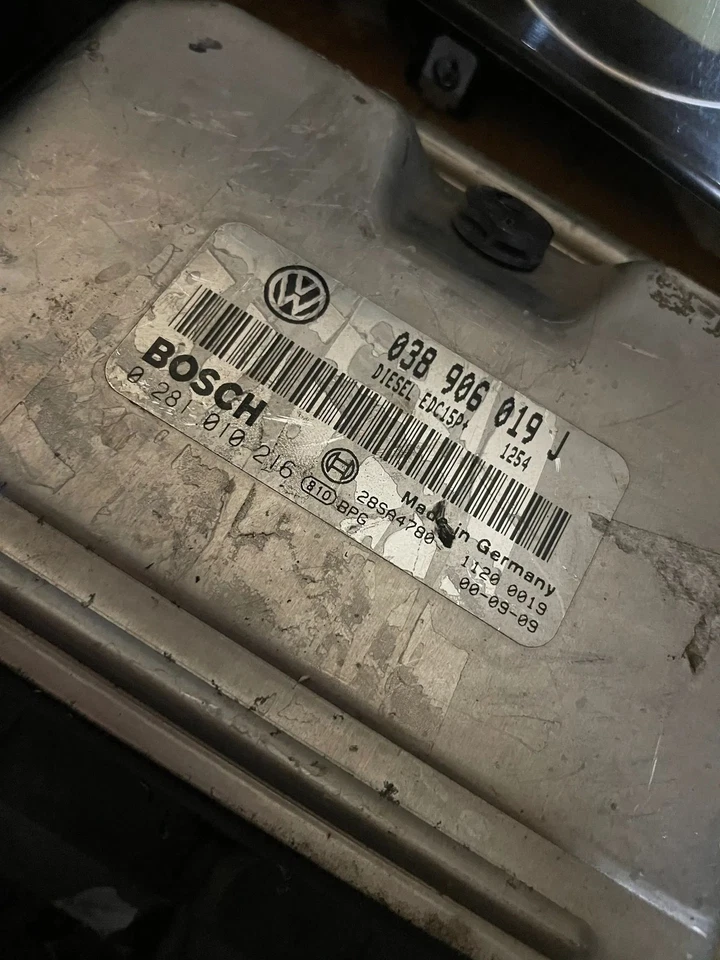 Original VW Sharan Diesel Steuergerät Set 038 906 019J - Bild 2 von 4