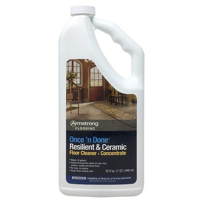 Once'n Done Resilient & Ceramic Floor Cleaner Concentrate 32oz No-Rinse No-Wa...