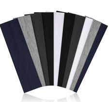 10 PCS Headbands for Women - Fashion Non Slip Cotton Headbands for Women and Men