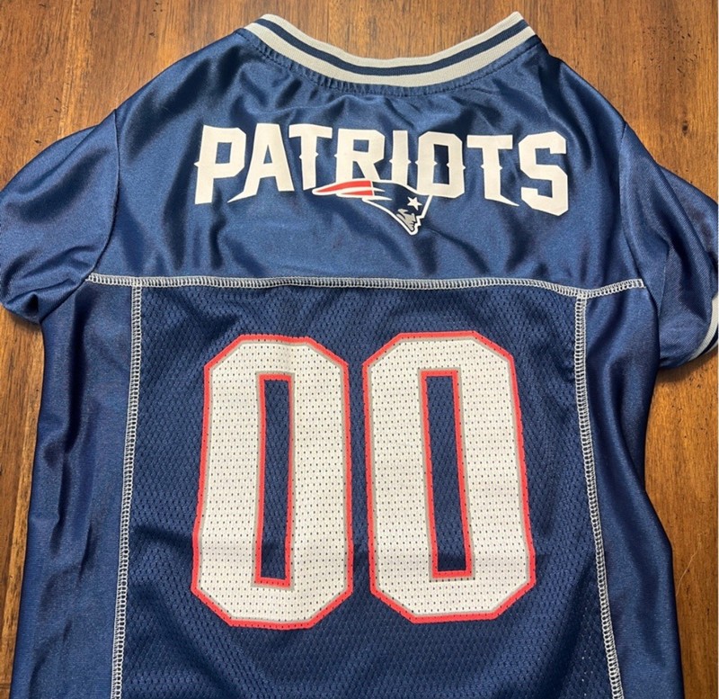 New England Patriots NFL Football Navy White XX-Large Jersey Bandana Set