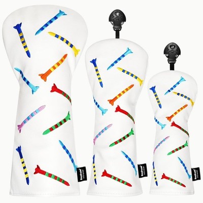 Golf Headcovers Driver Cover Fairway Wood Headcovers Hybrid Head Cover Missil...