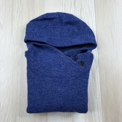Ibex Merino Wool Reese Pullover Baselayer Hiking Blue Hoodie Women s Size XS