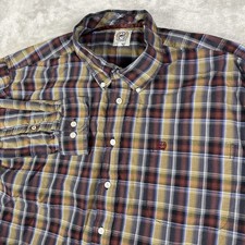 Cinch Shirt Mens XL Multicolor Plaid Cotton Western Cowboy Ranch Rodeo Workwear