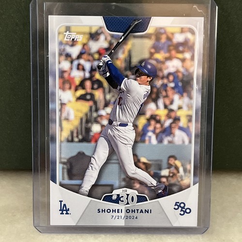 Topps 2024 50/50 HR #30 Shohei Ohtani #53 Los Angeles Dodgers Baseball Card