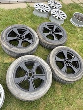 19” Audi Q7 Alloy Wheels Refurbished Black Rims With Tyres 4mo601025l 