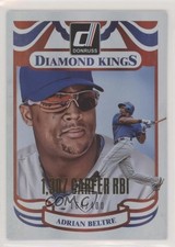 2014 Donruss Diamond Kings Gold Career Stat Line /400 Adrian Beltre #12 HOF rs2