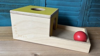 Lovevery Ball Drop Box The Inspector 7 to 8 Months Wood Ball Montessori Toys