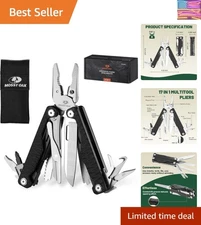 Versatile 17-in-1 EDC Multitool with CNC Pliers & G10 Handle for Adventurers