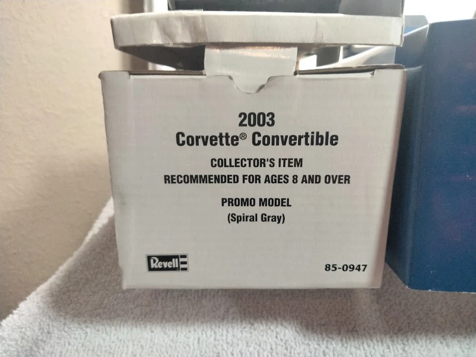 Vintage GM 1987, Revell 1999 & 2003 Dealer Promo Corvette Convertibles NIB Lot - Image 4 of 4