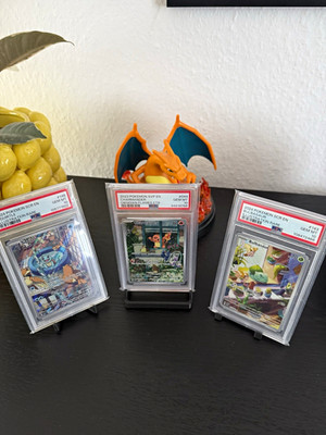 Pokémon Charmander Squirtle Bulbasaur Starter Trio PSA 10 English